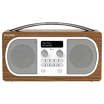 Pure Evoke D6 DAB/FM Bluetooth Radio, Oak Pure Evoke D6 DAB/FM Bluetooth Radio, Oak